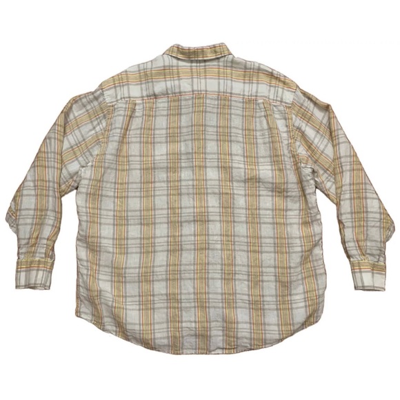 Tommy Bahama Long Sleeve Shirt Linen Beige 2XL - Picture 2 of 5